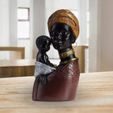 Maxbell Resin Figurines Collectibles Ornaments for Study Office Desk Table Brown