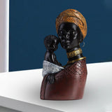 Maxbell Resin Figurines Collectibles Ornaments for Study Office Desk Table Brown