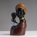 Maxbell Resin Figurines Collectibles Ornaments for Study Office Desk Table Brown