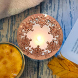 Maxbell Retro Style Candle Jar Lid Shades Tealight Cover for Wedding Home Party Rose Gold