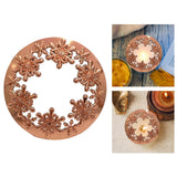 Maxbell Retro Style Candle Jar Lid Shades Tealight Cover for Wedding Home Party Rose Gold