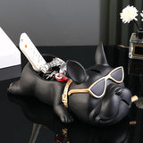Maxbell Statue Storage Tray Ornaments Art Multi Functional for Candy Porch Fruit Black