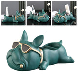 Maxbell Statue Storage Tray Ornaments Art Multi Functional for Candy Porch Fruit Green