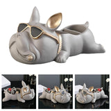 Maxbell Statue Storage Tray Ornaments Art Multi Functional for Candy Porch Fruit Beige