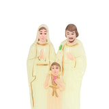 Maxbell Holy Family with Child Statue Religious Figurine Crafts Blessed for Desktop Luminous