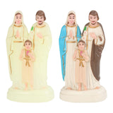 Maxbell Holy Family with Child Statue Religious Figurine Crafts Blessed for Desktop Luminous