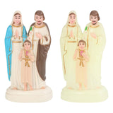 Maxbell Holy Family with Child Statue Religious Figurine Crafts Blessed for Desktop Luminous