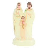 Maxbell Holy Family with Child Statue Religious Figurine Crafts Blessed for Desktop Luminous