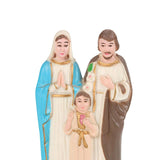 Maxbell Holy Family with Child Statue Religious Figurine Crafts Blessed for Desktop Colorful