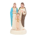 Maxbell Holy Family with Child Statue Religious Figurine Crafts Blessed for Desktop Colorful