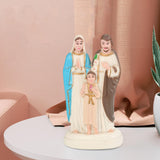 Maxbell Holy Family with Child Statue Religious Figurine Crafts Blessed for Desktop Colorful