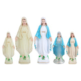 Maxbell Blessed Virgin Mary Figurine Character Sculpture Statue Decoration 10cm Luminous