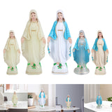 Maxbell Blessed Virgin Mary Figurine Character Sculpture Statue Decoration 10cm Luminous