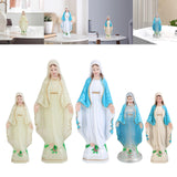 Maxbell Blessed Virgin Mary Figurine Character Sculpture Statue Decoration 10cm Luminous