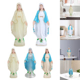 Maxbell Blessed Virgin Mary Figurine Character Sculpture Statue Decoration 10cm Luminous