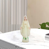 Maxbell Blessed Virgin Mary Figurine Character Sculpture Statue Decoration 10cm Luminous
