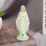 Maxbell Blessed Virgin Mary Figurine Character Sculpture Statue Decoration 10cm Luminous