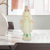 Maxbell Blessed Virgin Mary Figurine Character Sculpture Statue Decoration 15cm Luminous