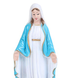 Maxbell Blessed Virgin Mary Figurine Character Sculpture Statue Decoration 15cm Blue Coat