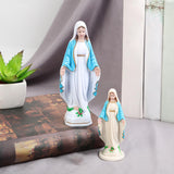 Maxbell Blessed Virgin Mary Figurine Character Sculpture Statue Decoration 15cm Blue Coat