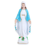 Maxbell Blessed Virgin Mary Figurine Character Sculpture Statue Decoration 15cm Blue Coat