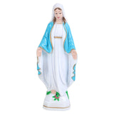 Maxbell Blessed Virgin Mary Figurine Character Sculpture Statue Decoration 15cm Blue Coat