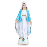 Maxbell Blessed Virgin Mary Figurine Character Sculpture Statue Decoration 15cm Blue Coat