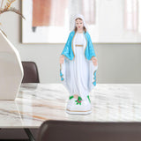 Maxbell Blessed Virgin Mary Figurine Character Sculpture Statue Decoration 15cm Blue Coat