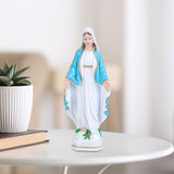 Maxbell Blessed Virgin Mary Figurine Character Sculpture Statue Decoration 15cm Blue Coat