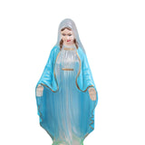 Maxbell Blessed Virgin Mary Figurine Character Sculpture Statue Decoration 10cm Clear Blue Coat