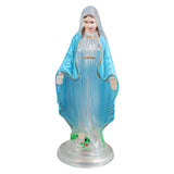 Maxbell Blessed Virgin Mary Figurine Character Sculpture Statue Decoration 10cm Clear Blue Coat