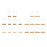 Maxbell 10x Clear Acrylic Place Cards Seating Cards with Stand for Wedding Reception 10cmx0.2cmx14cm