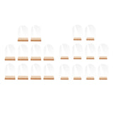 Maxbell 10x Clear Acrylic Place Cards Seating Cards with Stand for Wedding Reception 10cmx0.2cmx14cm