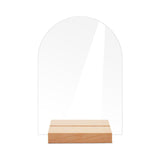 Maxbell 10x Clear Acrylic Place Cards Seating Cards with Stand for Wedding Reception 10cmx0.2cmx14cm