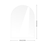 Maxbell 10x Clear Acrylic Place Cards Seating Cards with Stand for Wedding Reception 10cmx0.2cmx14cm
