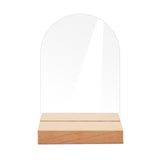 Maxbell 10x Clear Acrylic Place Cards Seating Cards with Stand for Wedding Reception 6cmx0.2cmx9cm