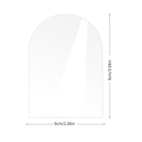 Maxbell 10x Clear Acrylic Place Cards Seating Cards with Stand for Wedding Reception 6cmx0.2cmx9cm