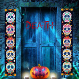 Maxbell Halloween Banners Sign Decor Scary Hanging Bunting for Holiday Porch Doorway