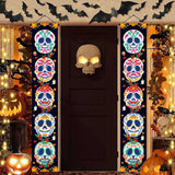 Maxbell Halloween Banners Sign Decor Scary Hanging Bunting for Holiday Porch Doorway
