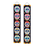 Maxbell Halloween Banners Sign Decor Scary Hanging Bunting for Holiday Porch Doorway