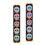 Maxbell Halloween Banners Sign Decor Scary Hanging Bunting for Holiday Porch Doorway