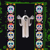 Maxbell Halloween Banners Sign Decor Scary Hanging Bunting for Holiday Porch Doorway