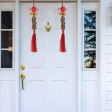 Maxbell 2 Pieces Chinese Knot Classic Pendant Coins for Car Office Decoration