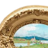 Maxbell Photo Frame Display Living Room Desktop Decors Picture Frame Oval