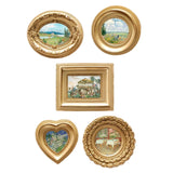 Maxbell Photo Frame Display Living Room Desktop Decors Picture Frame Oval