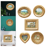Maxbell Photo Frame Display Living Room Desktop Decors Picture Frame Oval