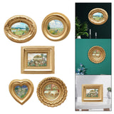 Maxbell Photo Frame Display Living Room Desktop Decors Picture Frame Oval
