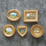 Maxbell Photo Frame Display Living Room Desktop Decors Picture Frame Oval