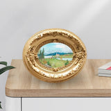Maxbell Photo Frame Display Living Room Desktop Decors Picture Frame Oval