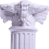 Maxbell White Roman Pillar Column Figurine Resin for Decor Photo Props Ornament